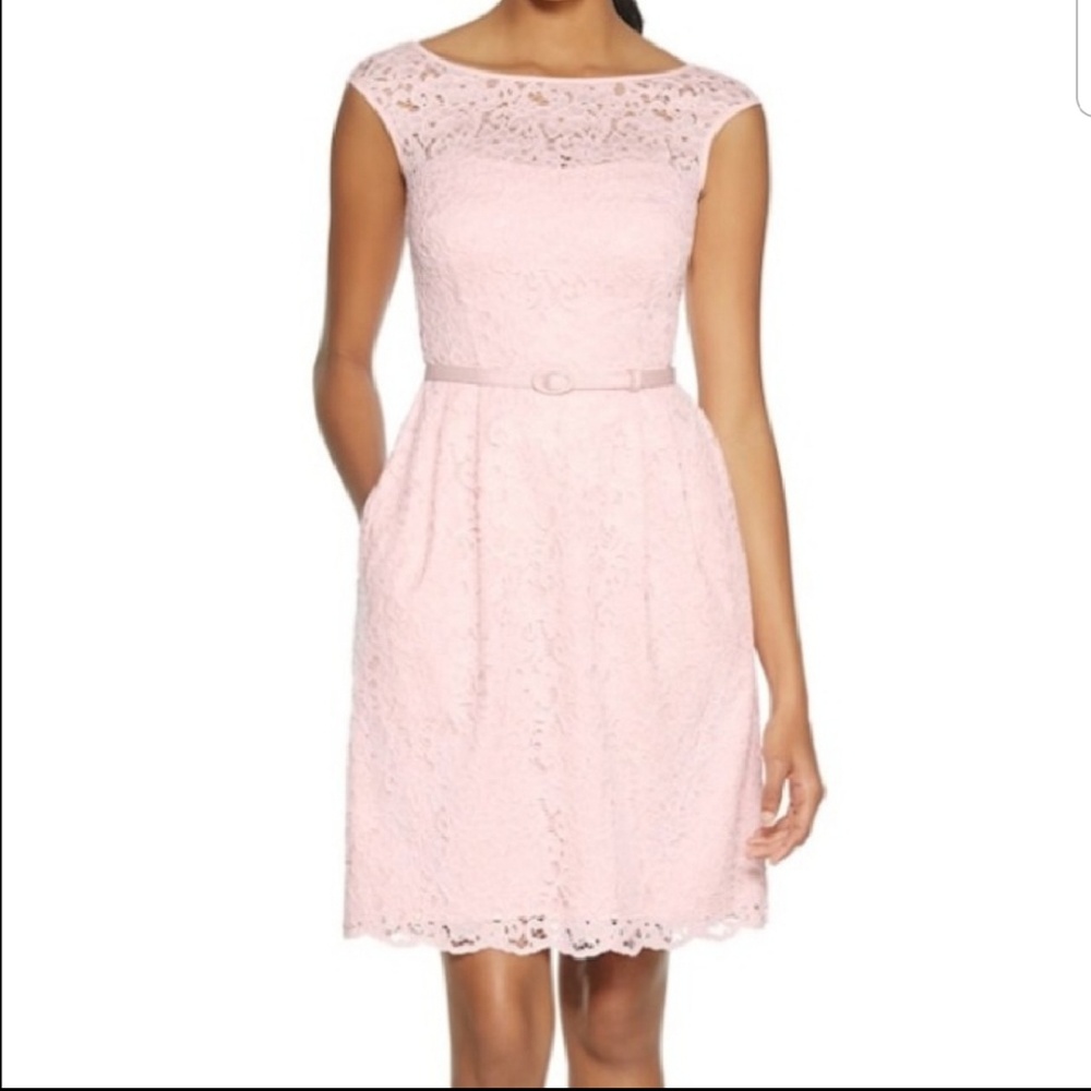 NWT Baby pink lace White House Black Market dress
